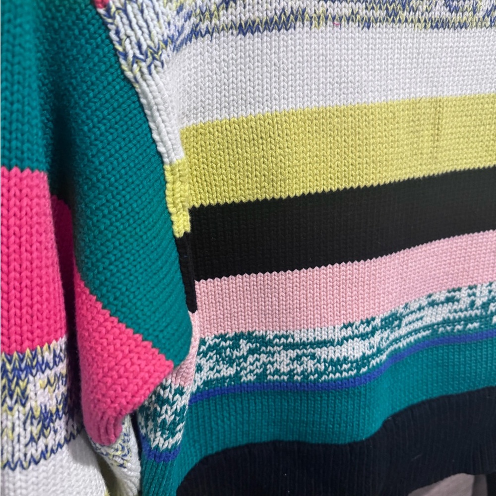 CAbi Colorful Stripe Crop Sweater - Picture 6 of 7